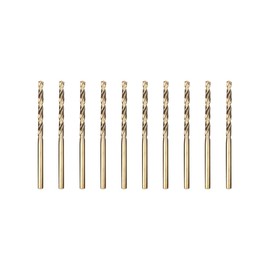 Meccion HSS Cobalt Jobber Drill Bit 10pcs 2.0mm Twist Drill Bit for Drilling Stainless Steel and Metal