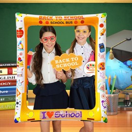 Pack of 30 Decorative Photo Props, First Day of School Inflatable Photo Frame, Photo Box Accessories, Back to School Photo Booth Props, for School Child, Boys, Girls, Decorations for the First Day of