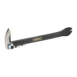 DEWALT Claw Bar 250mm (10in) extra wide strike face i-beam shaft provides strength without adding weight Suitable for ripping, striking, prying, and scraping applications
