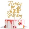 Decoración para tartas de feliz cumpleaños 54, 54 decoraciones de
