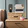 2 Pack Cable Management Box with Lid, Handwoven Water Hyacinth