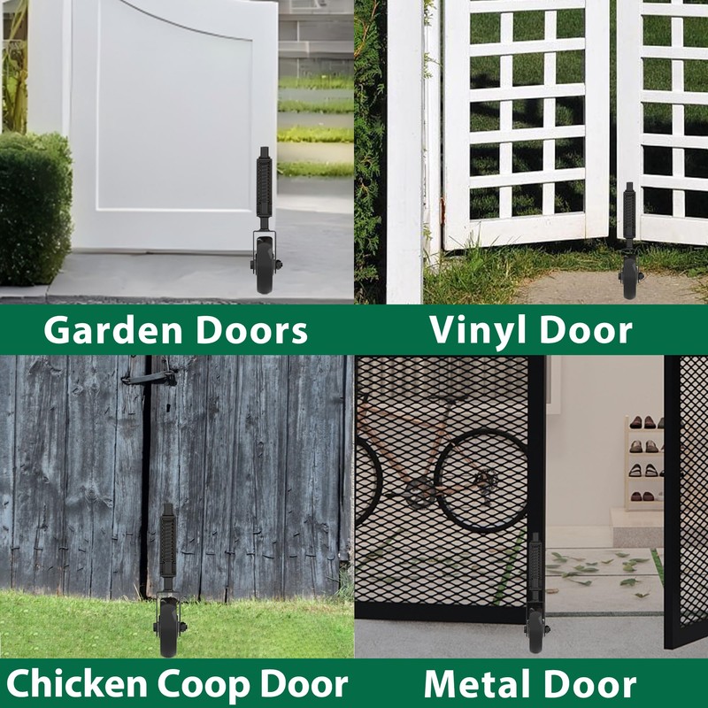 4.3"Heavy Duty Gate Wheel 360° Rotation Gate Wheel with Spring