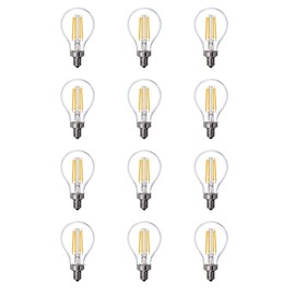 GE Lighting (case of 12 bulbs) GE Relax LED 40 Watt Equivalent, Dimmable, Warm White A15
