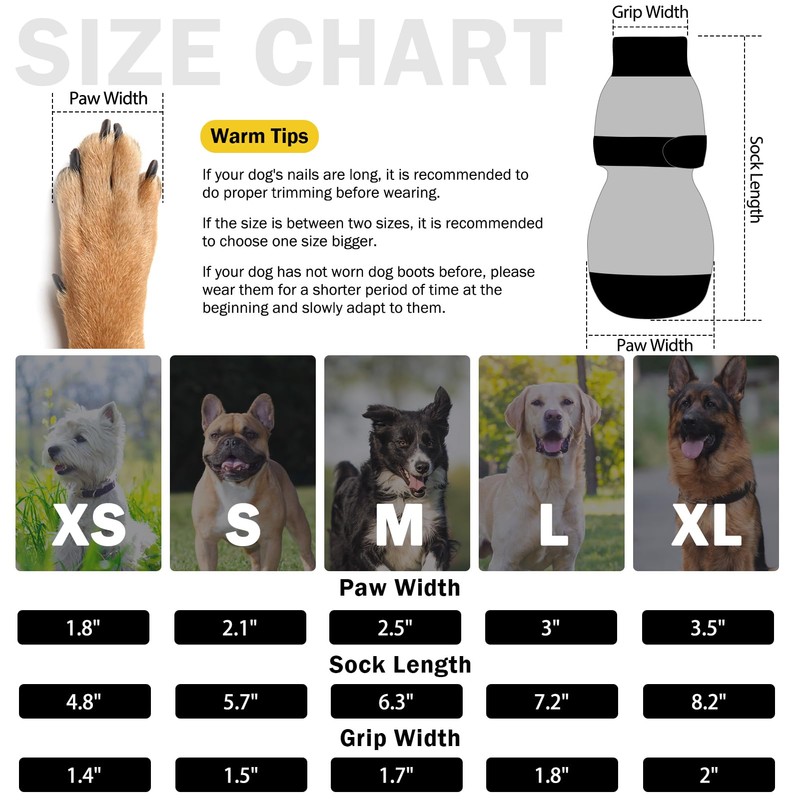 SCENEREAL Dog Socks to Prevent Licking Paws for Hot Pavement