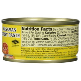 Maesri Thai Masaman Curry - 4 Oz (Pack of 4)