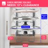 Free-Standing Adjustable Pot Lid Organizer for Cabinet - Kitchen Storage