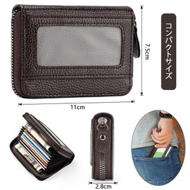 KINGMAS Credit Card Case, Card Holder, Skimming Prevention, Men's, Women's, Black