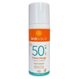 Biosolis Organic Sun Cream Face SPF 50+ 50 ml