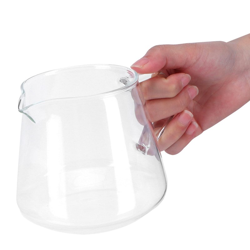 Glass Coffee Pot Server, 13.5oz Glass Coffee Carafe Manual Pour
