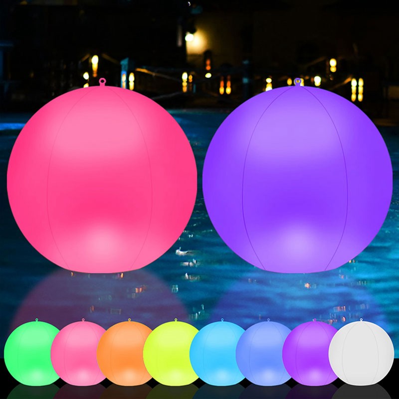 Solar Floating Ball Pool Light IP68 Water Resistant Brightness Adjustment