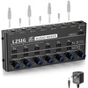LZSIG Mini Audio Mixer,Stereo Line Mixer for Sub-Mixing,Ultra Low-Noise,6-Channel,Microphone Independent