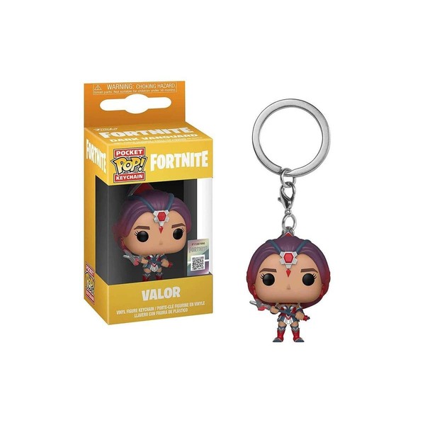 Funko Pop! Keychain: Fortnite - Valor Toy, Multicolor