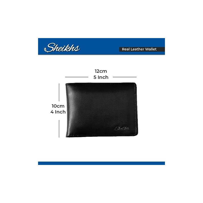 Sheikhs Leather Wallet (Black) for Men