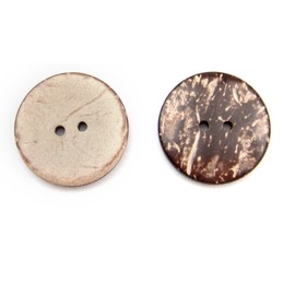 All in ONE Brown 2 Holes Coconut Shell Sewing Buttons Clothing Accessories (10MM 100PCS)