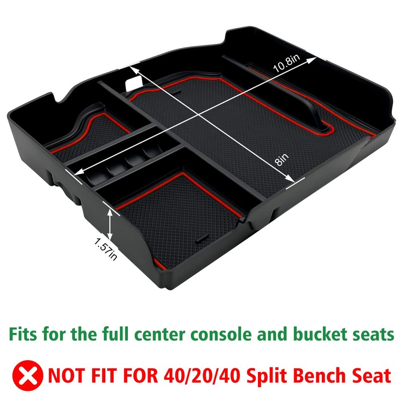 EVTIME Center Console Organizer fit for Dodge RAM 1500 2500
