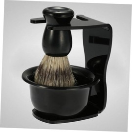 MERRYHAPY Shaving Cup Shaving Razor Brush Shaving Brush Stand Shaving Brush Holder Shaving Bowl Black