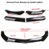 Unbranded Front Bumper Spoiler Splitter + Side Skirts + Rear