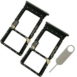 2X SIM Card Tray Slot Holder Micro SD Tray Replacement Parts for Motorola Moto G Stylus 5G 2024 XT2419 with Eject Pin (Gold)