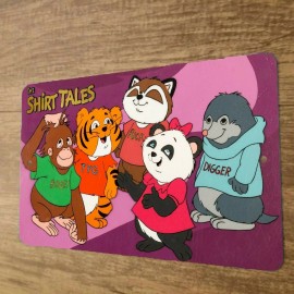Shirt Tales Retro 80s Cartoon 8x12 Metal Wall Sign