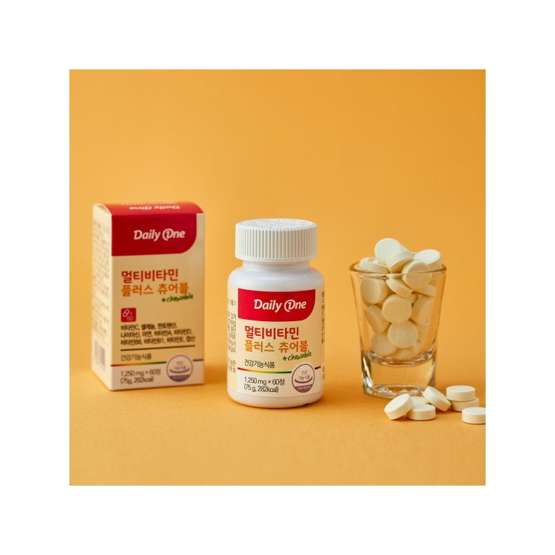 Daily One Multivitamin Plus Chewable Children's Multivitamin 1,250mg / 데일리원