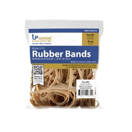Upgrade Office Supply UPG25764 Rubber Bands, Size 64 (3-1/2 x 1/4), 80 Bands, 1/4 lb, USA
