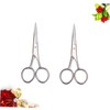 FOMIYES 2-Piece Stainless Steel Beard Scissors Set for Men Precision