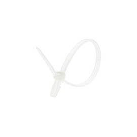 6 Inch Natural Intermediate Push Mount Cable Tie - 100 Pack