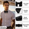 GHTIYLP Oversized Bow Ties for Men, Pre-tied Adjustable Men's Bowtie