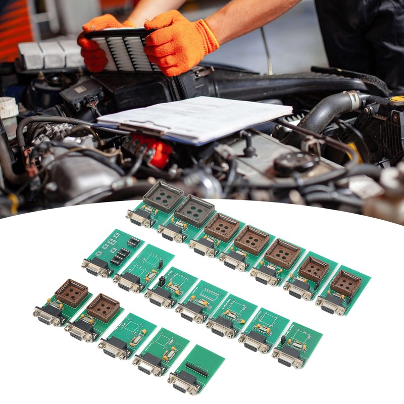 19 Pcs UPA Full Adapter Programming Eeprom Board Clip Adapter