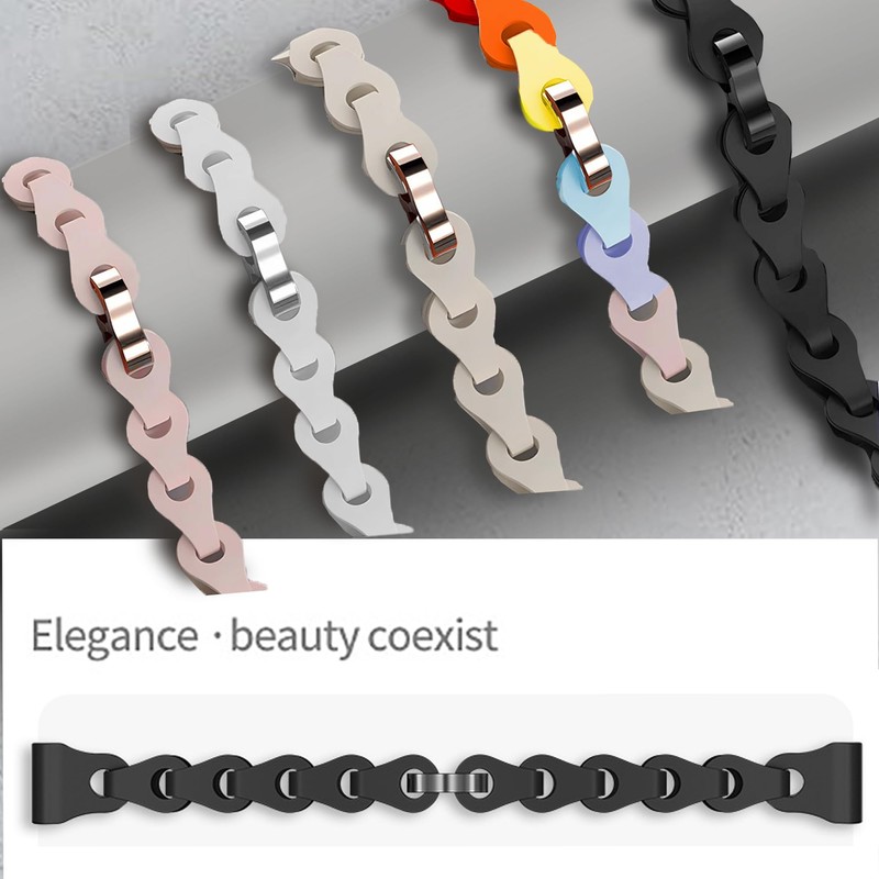 Lamshaw Compatible with Plaud NotePin Bands, Elastic Silicone Hollowed Out