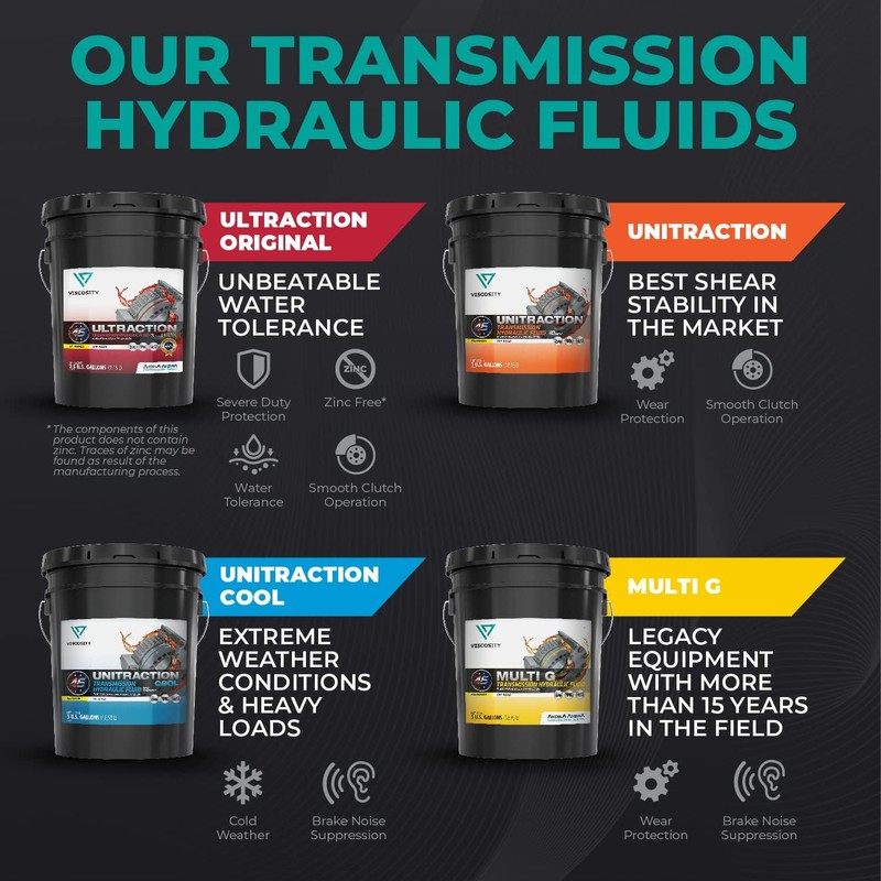 VISCOSITY ULTRACTION Original Transmission Hydraulic Fluid SS - Compatible with