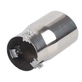 KIMISS Universal Exhaust Tip, Tailpipe for Cars, 30-51 mm, Stainless Steel (Oblique Mouth)