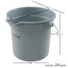 Doryh 14 Quart Round Water Bucket with Grip Handle, 4