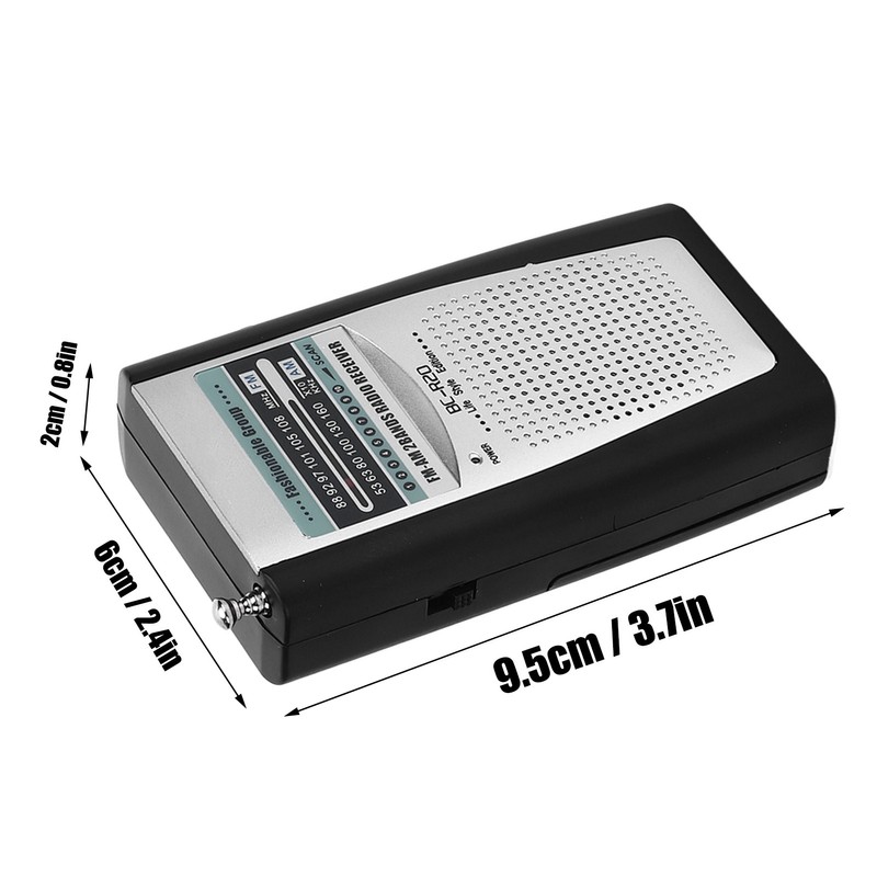 Multifunctional AM FM Portable Pocket Radio Battery Operated AM FM