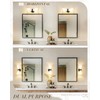 Modern Black Wall Sconce, HWH Up and Down Indoor Sconces