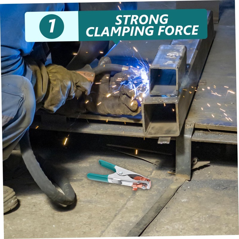 SHINEOFI Welding Ground Clamp Tools with High Conductivity Grips Compact