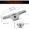 MroMax 2Pcs 23mm/0.91" Dia Screen Door Rollers Nylon White Sliding