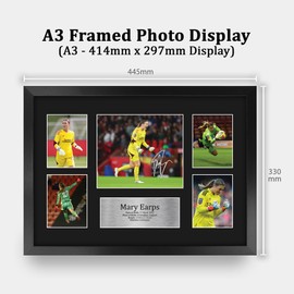 HWC Trading FR A3 Mary Earps Printed Memorabilia Signed Autograph Photograph Display for Womens Football Fans and Supporters - A3 Framed