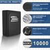 DIYGEEK Key Safe with Combination Code, Key Cabinet with 4-Digit