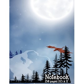 Notebook: Fantasy themed | 250 Pages | 8.5 x 11 "