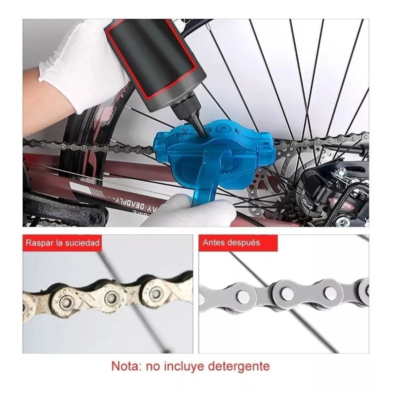 Dolores Kit De Cepillo Limpiador Cadena Para Bicicleta Moto Portátil
