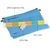 weegoo 12Pcs A4 Suspension Files with Tabs and Card Inserts