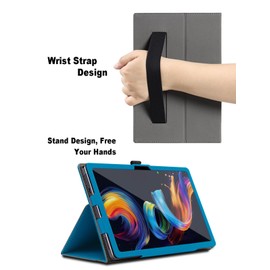 Case for TCL Nxtpaper 11 Plus 11.5 inch, TCL Nxtpaper 11 Plus Tablet Case, Folding Stand Protective Cover with Pencil Holder and Wrist Strap, Full Protection. (Light Blue)