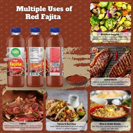 Rani Red Fajita Seasoning (Special Blend for Soup or Gravies) 16oz (1lb) 454g PET Jar ~ All Natural | Gluten Friendly | NON-GMO | Kosher | Vegan | Product of USA