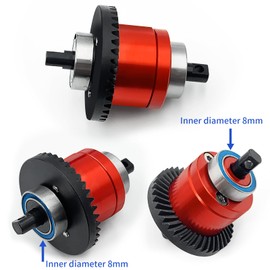 Runup Spiral Bevel Gear 15T 39T Differential Gear for Tra-xxas 1/16 E-Revo RC Car Parts