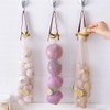 Set of 7 Pieces Long Hanging Mesh Storage Bags,Reusable Net