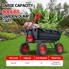 MERXENG 800 Lbs Heavy-Duty Poly Garden Dump Cart, Utility Dump