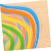 Mikinona 4pcs Non Slip Resin Cutting Board Transparent Frosted Chopping