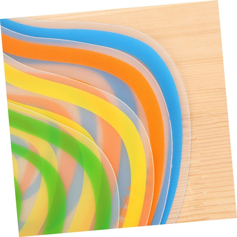 Mikinona 4pcs Non Slip Resin Cutting Board Transparent Frosted Chopping