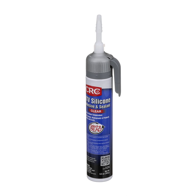 CRC RTV Silicone Sealant 14055 – 6.5 Wt Oz., Clear,